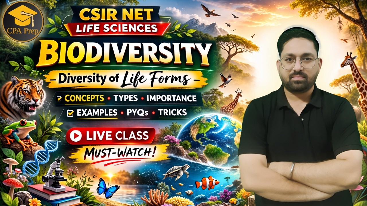 Le-01 Biodiversity | Diversity of Life Forms | CSIR NET Life Sciences #drajitrai
