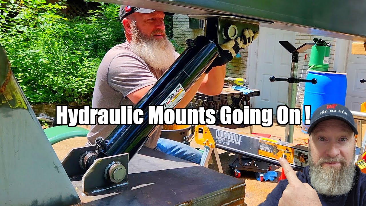 Turning a Boat Trailer into a Mobile Hydraulic Boom Crane: DIY Adventure! - Part 9 @UncleTimsFarm