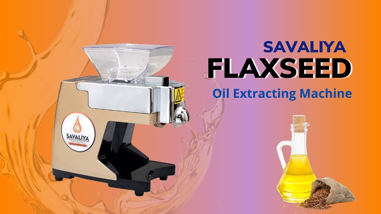 How To Extract Flax seeds Oil | Flax Seeds Oil Making Machine | Savaliya Mini Oil Expeller Machine