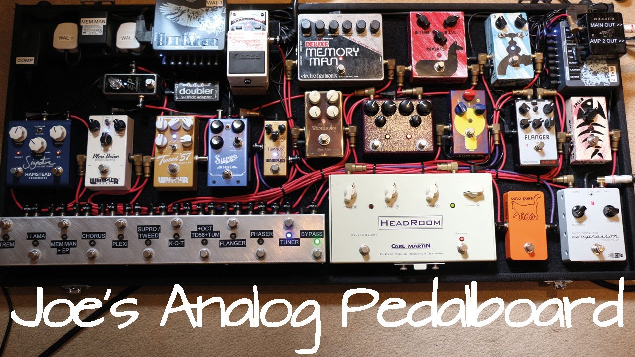 Joe's All-Analog Pedalboard Demo