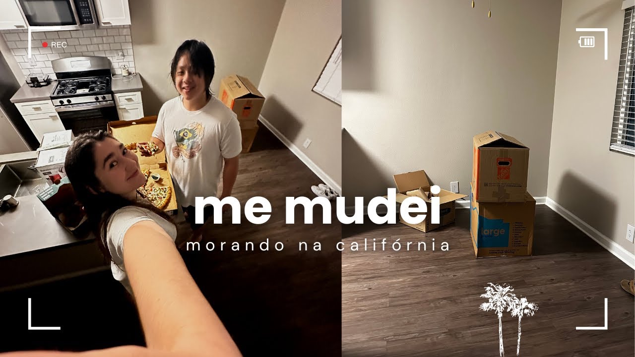 vlog de mudan&ccedil;a pro meu novo apartamento na calif&oacute;rnia - vida nos eua | Giulia Pai&eacute;