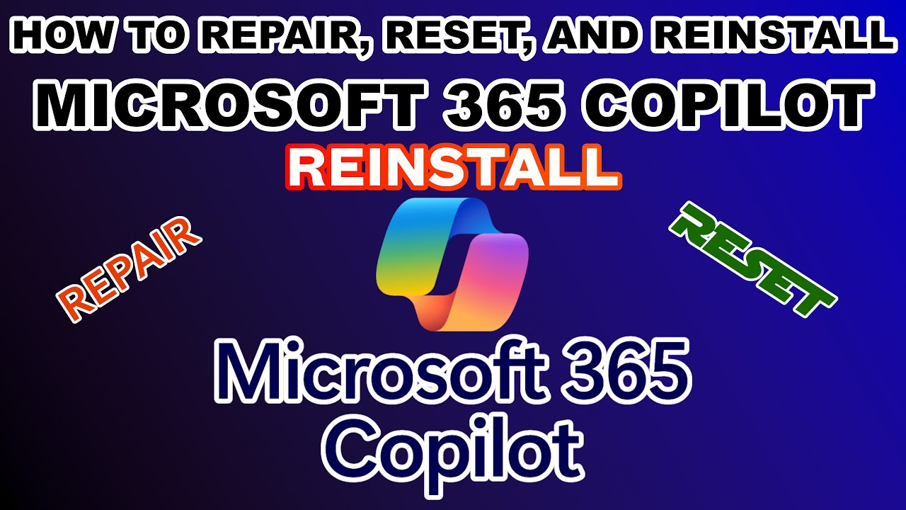 Восстановление, сброс и переустановка Microsoft 365 Copilot для исправления ошибок #Исправление #...