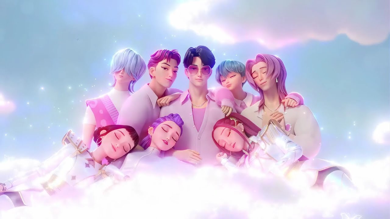 48 Fall Asleep in 3 Minutes with Kpop Demon Hunters 🌙 Huntrix & Derpy's Dreamy Cloud for DEEP SLEEP