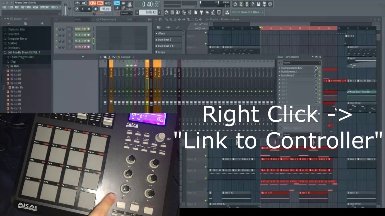 How to use the Akai MPD26 in FL Studio