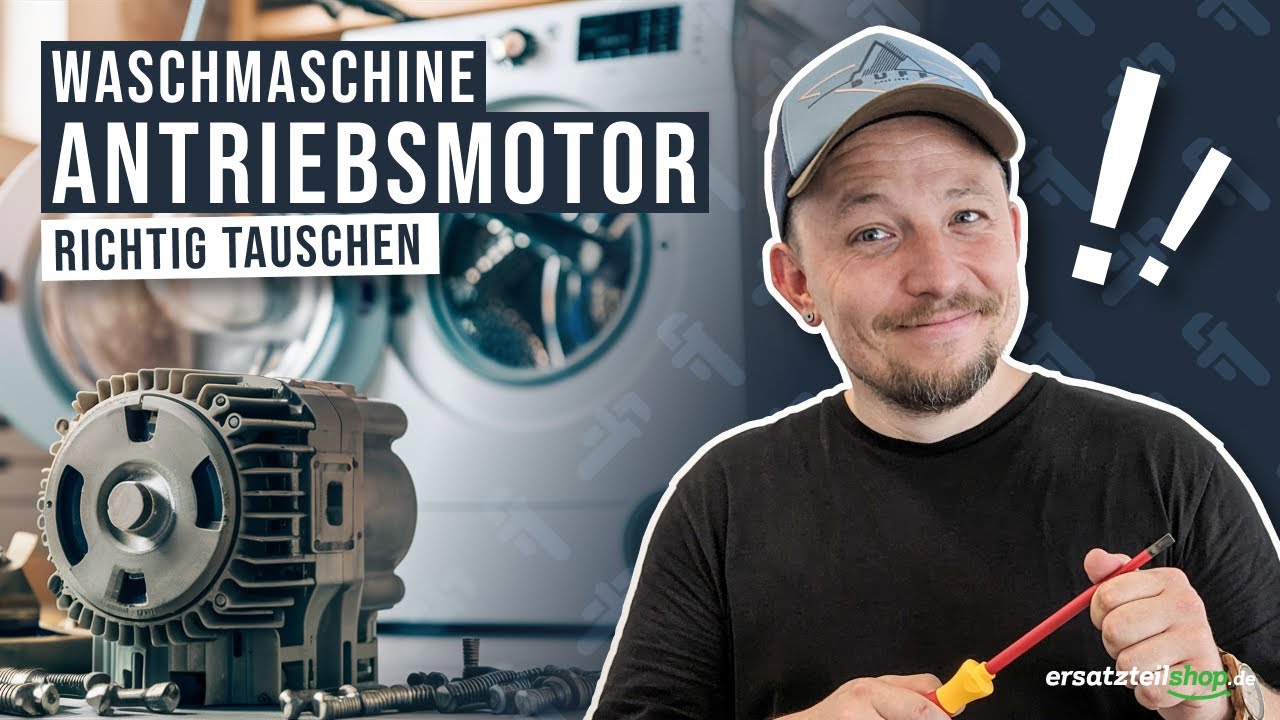 Antriebsmotor Waschmaschine wechseln - so geht es!
