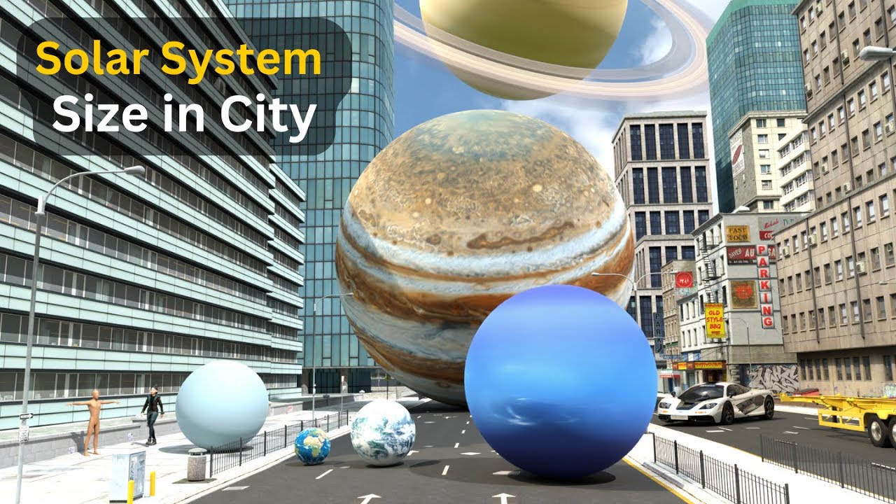 Exploring the Solar System at Human Scale | A First-Person View in a City
