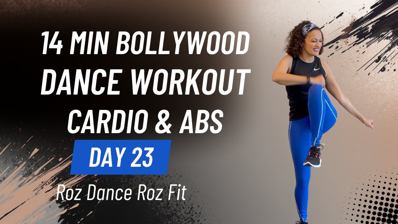 Day 23 Bollywood Dance Workout for Cardio & Abs (14 Minutes) | Roz Dance Roz Fit