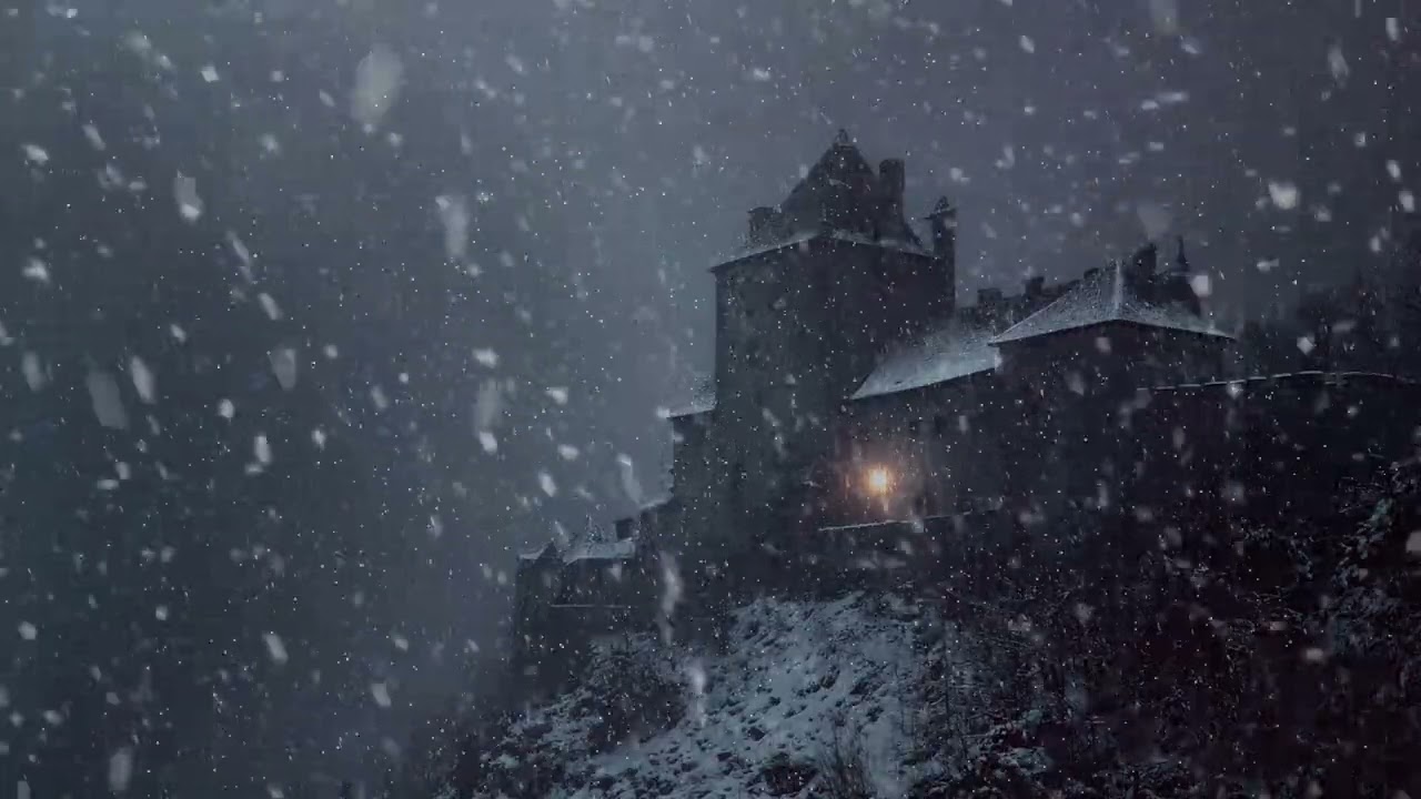 The Frozen Night Above The Lonely Castle: 3 Hours Of Blizzard Wind And Arctic Ambience