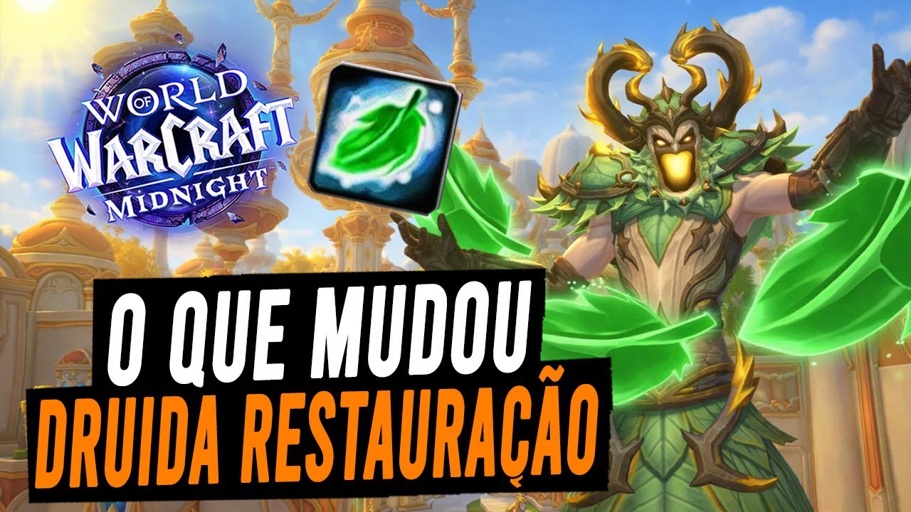 Todas as mudanças do DRUIDA Restauração em Midnight e no Pré-Patch!