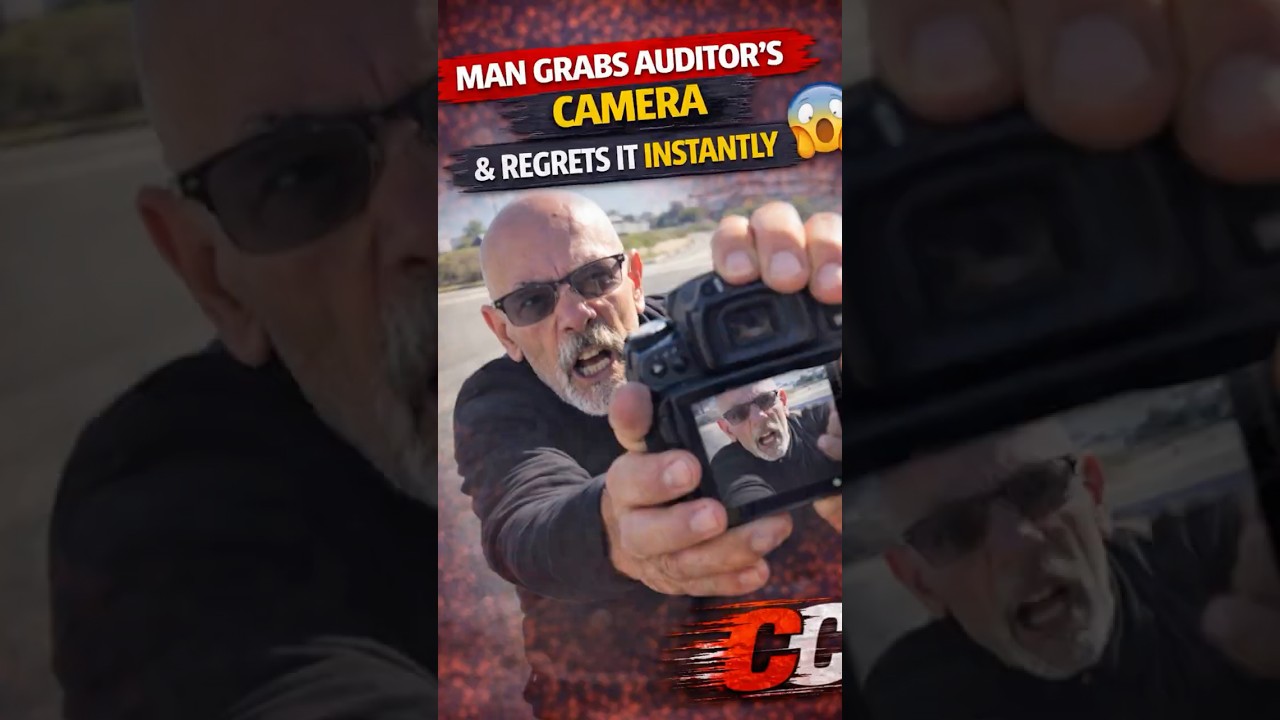 Man Grabs Auditor’s Camera — Instantly Regrets It 