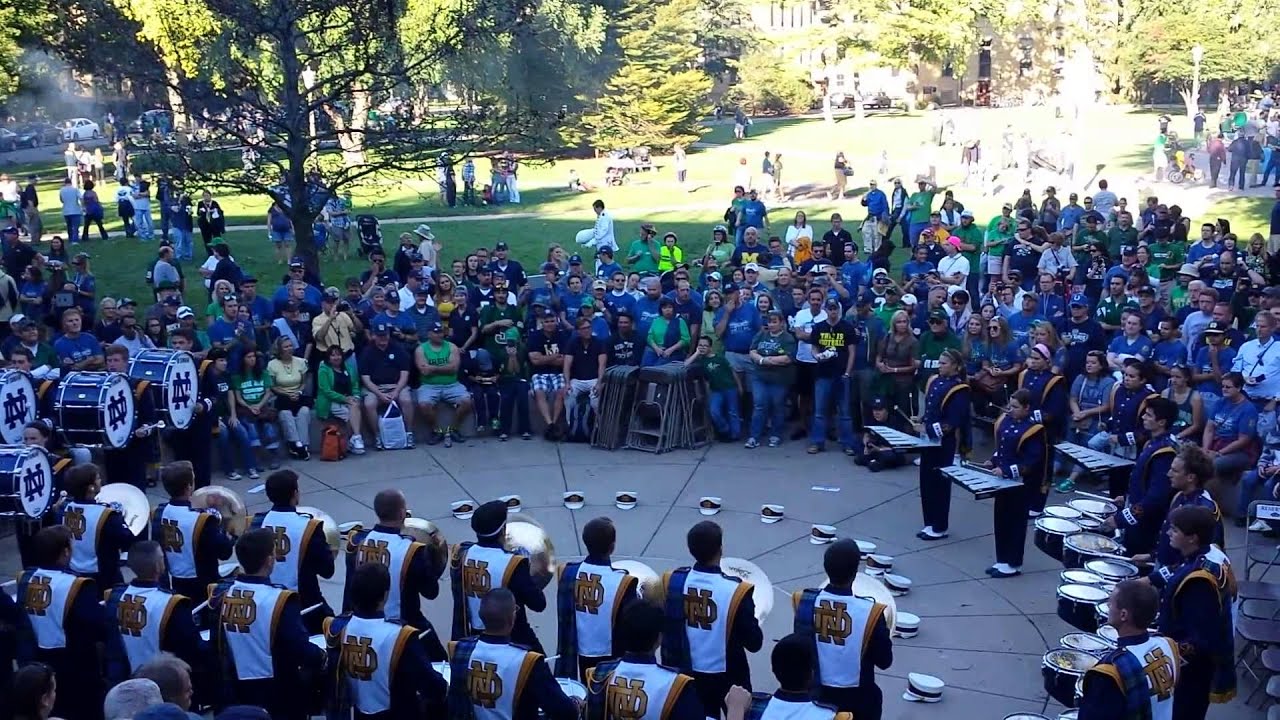 Notre Dame  drum circle 9.6.2014 vs Michigan
