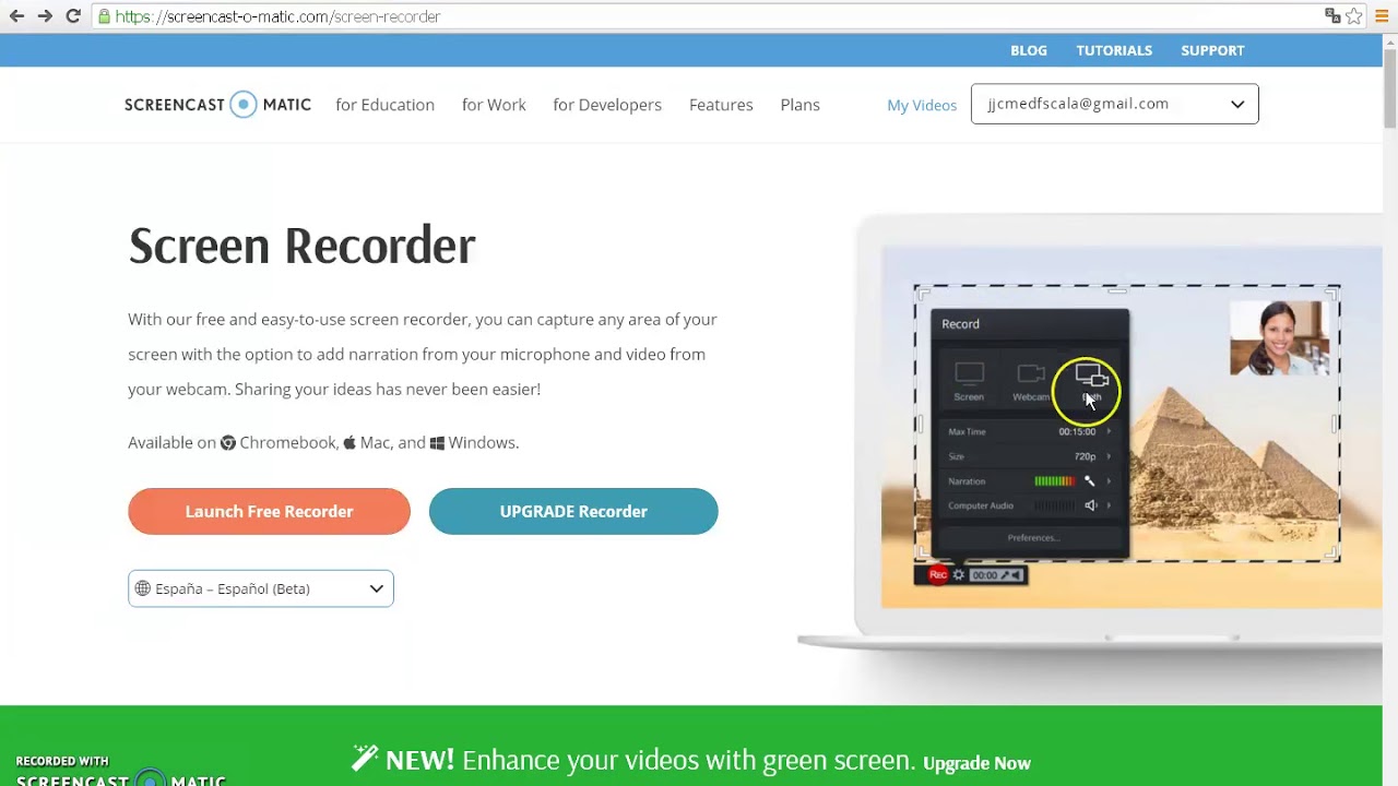 Videotutoriales con screencast o matic