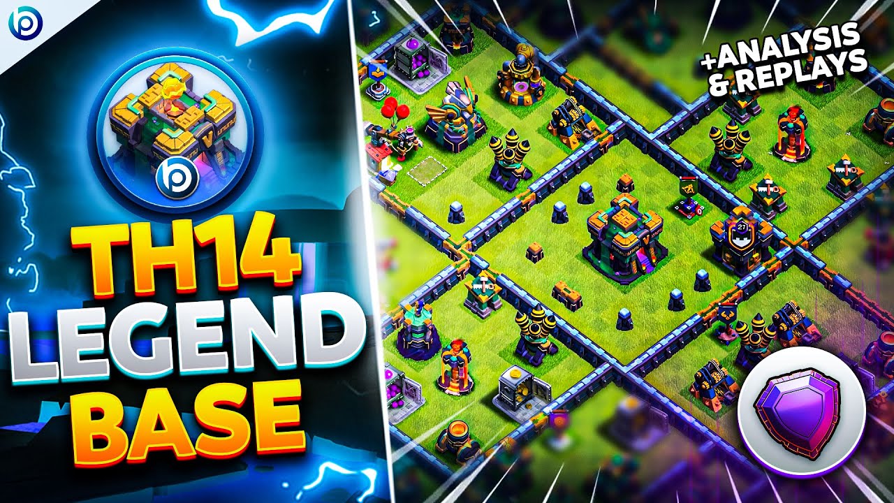 The ULTIMATE TH14 Legends Base with Link 2025 | TH14 Legend Base ANALYSIS + PROOF Replays
