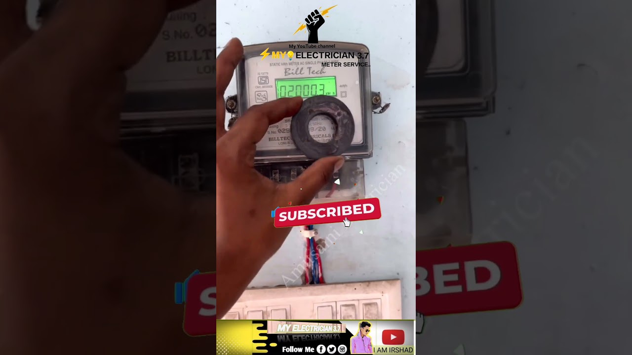 magnet 🧲 chumbak ki madad Se kaise metre band kare. !! metre band karke ham dikha te he