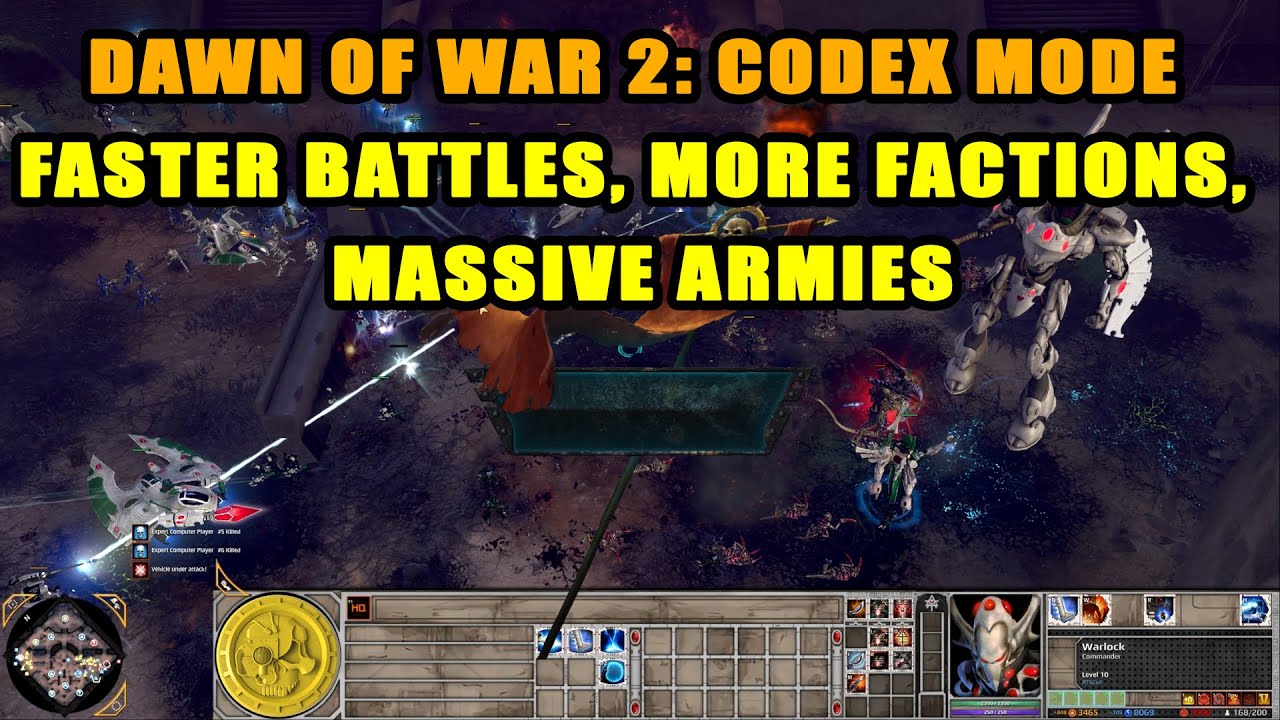 Dawn of War 2 Codex Edition - Eldar vs Tyranids