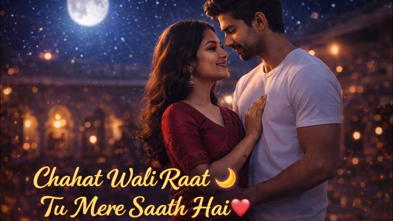 Chahat Wali Raat Hai 🌙❤️ | Romantic Hindi Love Song | New Bollywood Style Song