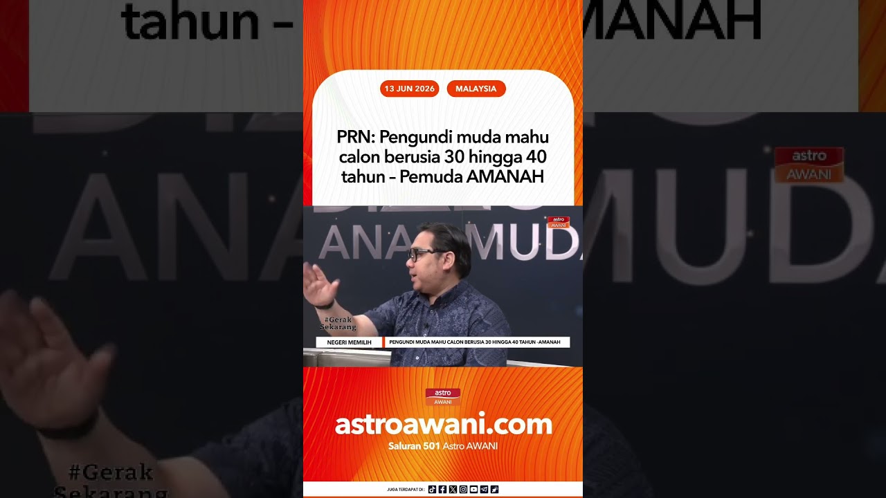PRN  Pengundi muda mahu calon berusia 30 hingga 40 tahun &ndash; Pemuda AMANAH