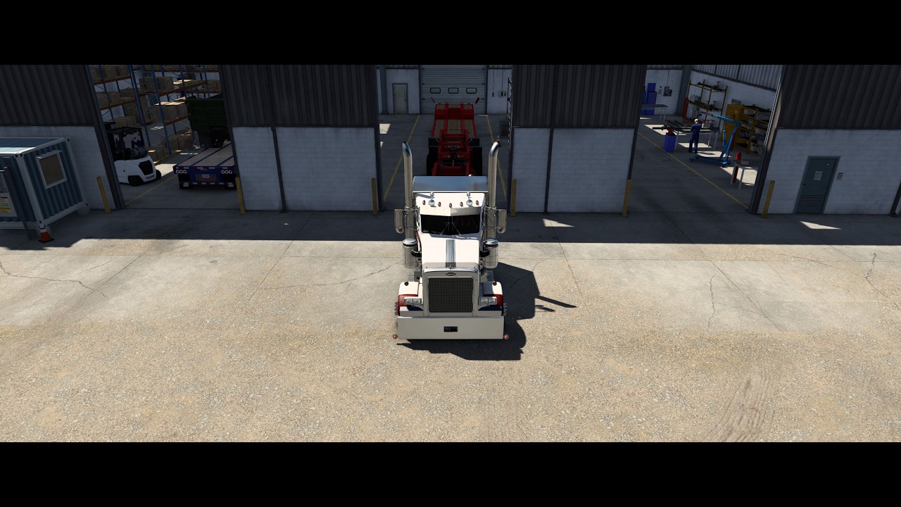 Hard Parking Lowboy - (Stretched Peterbilt 359) - American Truck Simulator Volvo L250H (77,823 lb)