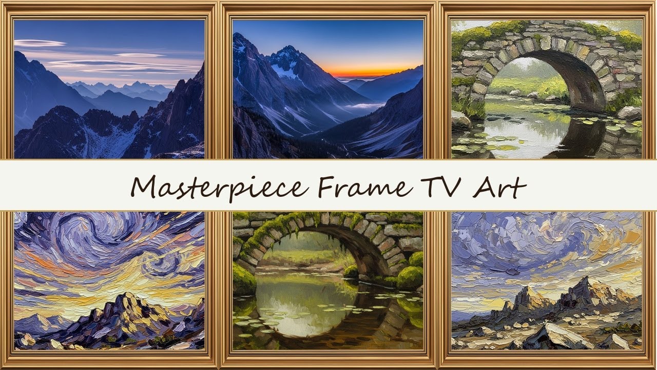 Masterpiece Frame TV Art Collection | Luxury Gold Frame TV Wallpapers & Digital Paintings
