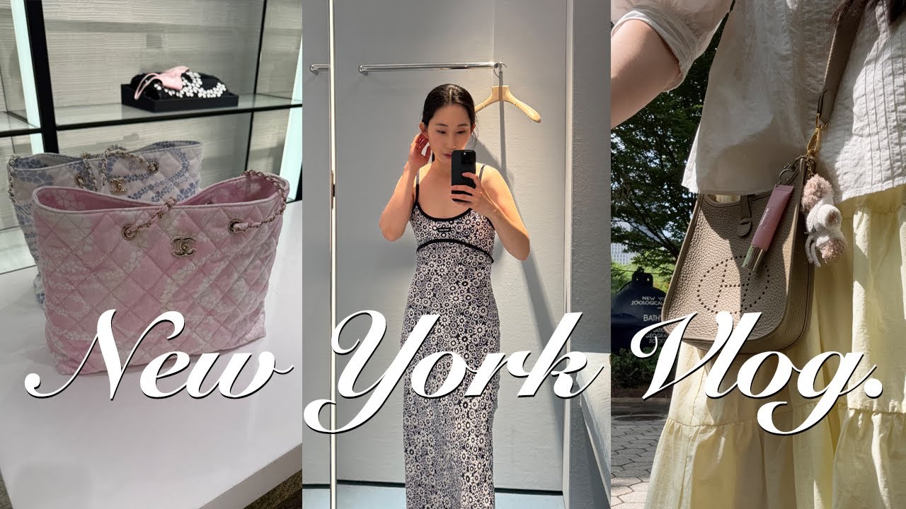 NY Vlog. 샤넬 비치컬렉션, 미우미우 초귀욤, 핑크템 좋아해…💖, 뉴욕 명품 여름세일💸, 브롱스 주 모노레일, 아메리칸 드림몰, 레고랜드, 미국 키즈 축구교실🇺🇸