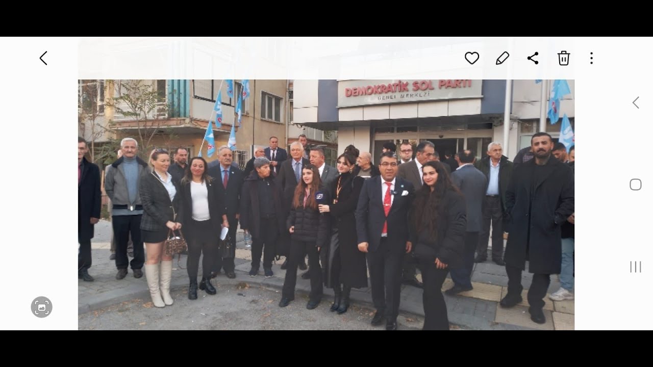 DEMOKRATİK SOL PARTİNİN KURULUŞUNUN 40 YIL KUTLAMASI