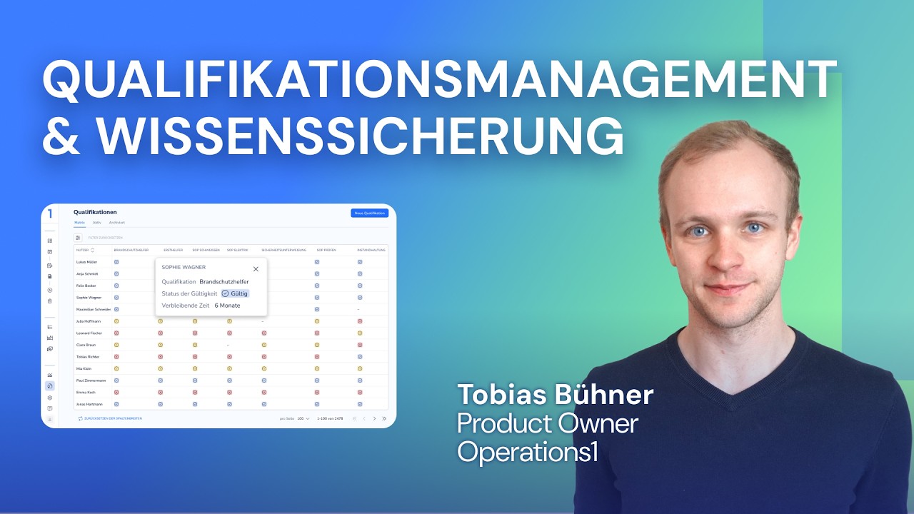 Digitales Qualifikationsmanagement & Wissenssicherung in der Produktion (Webinar-Aufzeichnung)