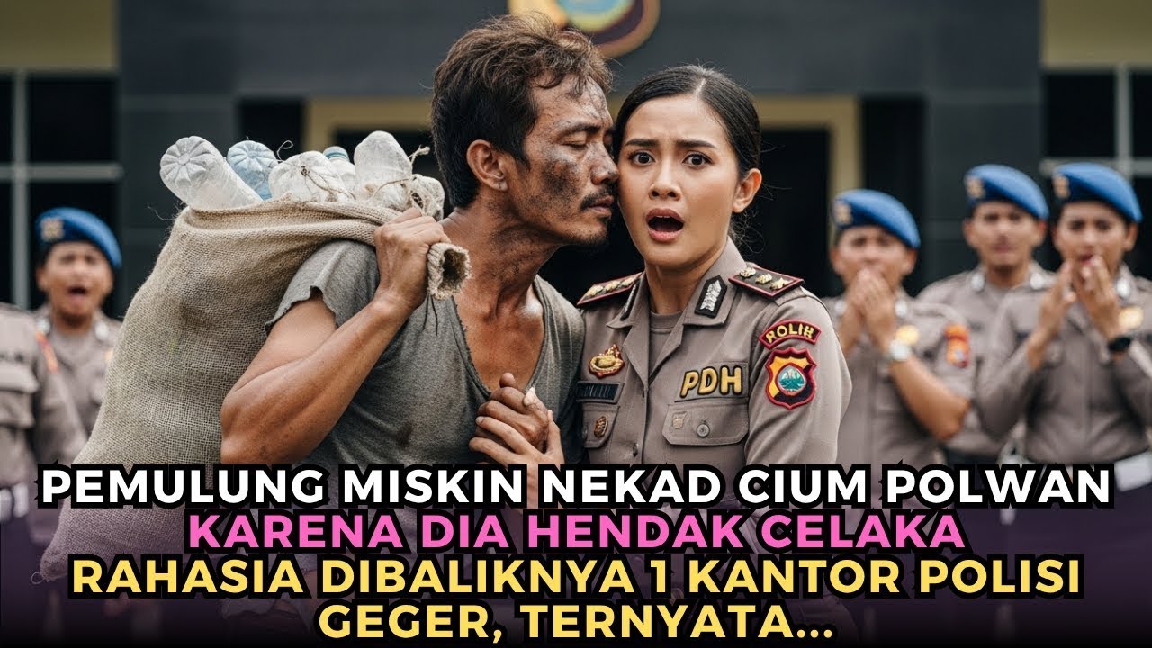 Pemulung Nekat Cium Polwan, Tapi Justru Polwannya yang Minta Maaf!