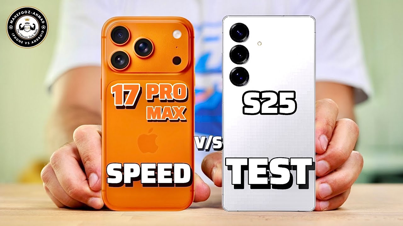 iPhone 17 Pro Max VS Samsung S25 Speed Test #video #iphone #samsung #speedtest 