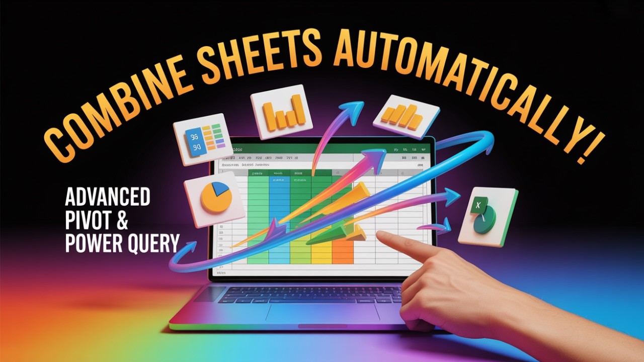 🔥 Advanced Power Pivot Table & Power Query in Excel 2026 | Combine Sheets Automatically in Seconds