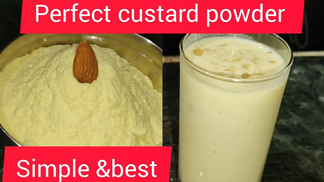 ఇంట్లో ఉన్న వాటితోనే perfect గా custard powder  చేస్కోవచ్చు! custard powder recipe ! Summer special 