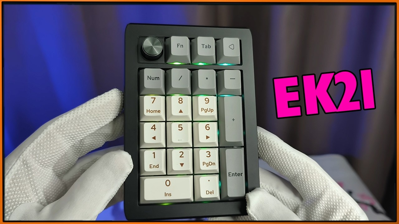 Дополнительный беспроводной и программируемый NumPud - Epomaker EK21 #Epomaker #Numpud