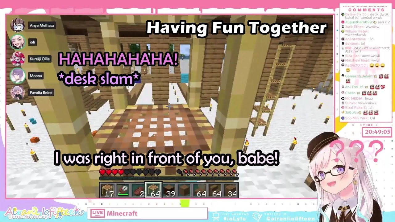 Moona Plays a Prank On Iofi, Gets Instant Karma Instead From Laughing Out Loud So Hard【HololiveID】