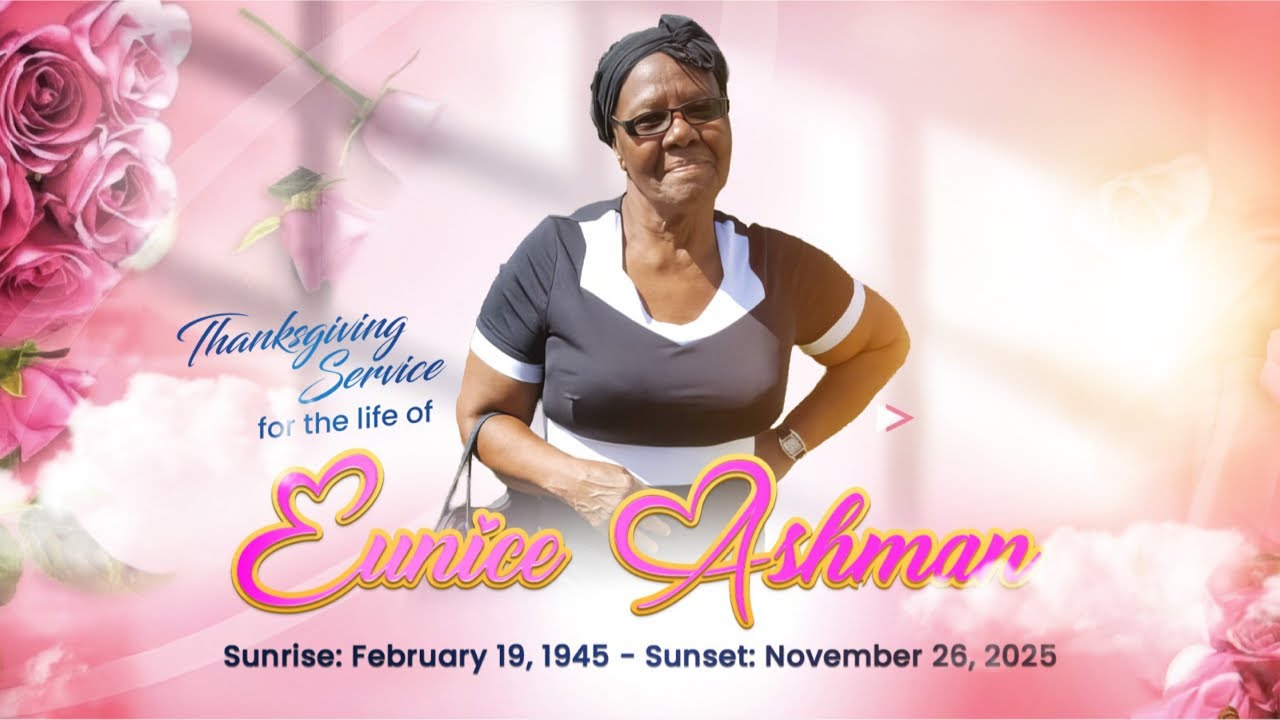 Eunice Ashman Thanksgiving Service