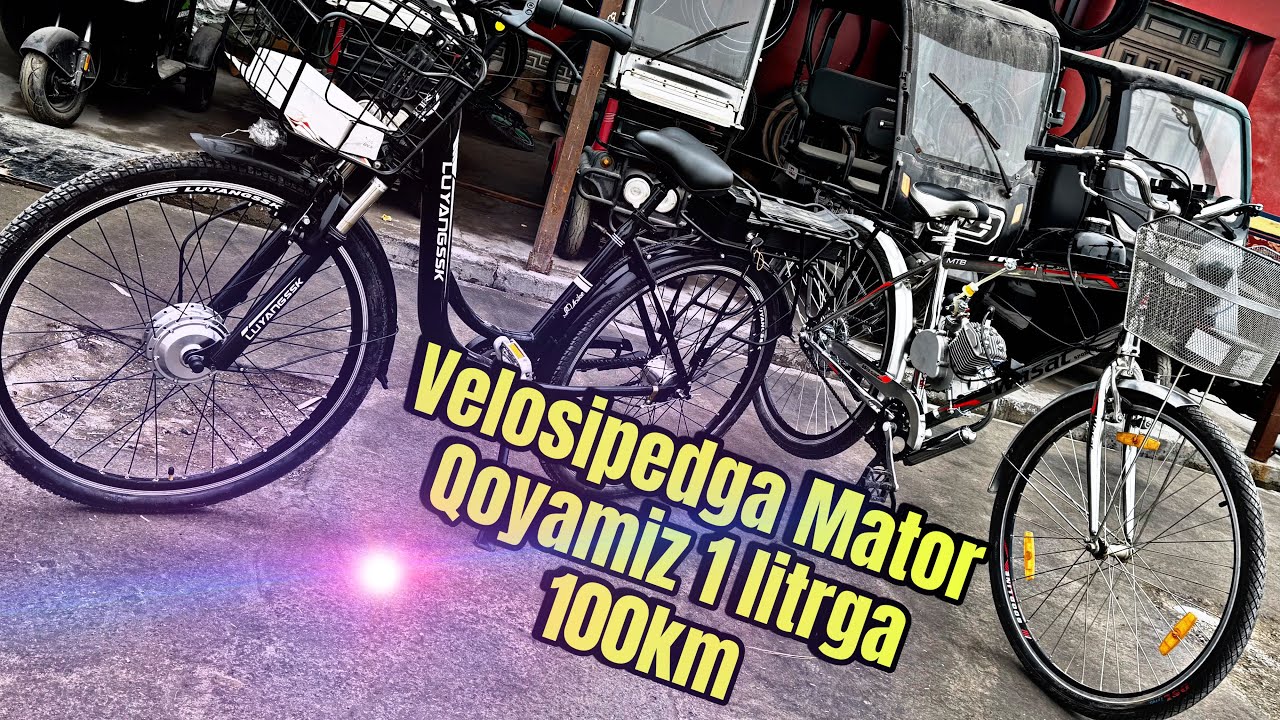 Velosiped Skuter Prava Shartmasi Bezinda ham Tokda Harakat Qiladi 130$ mator
