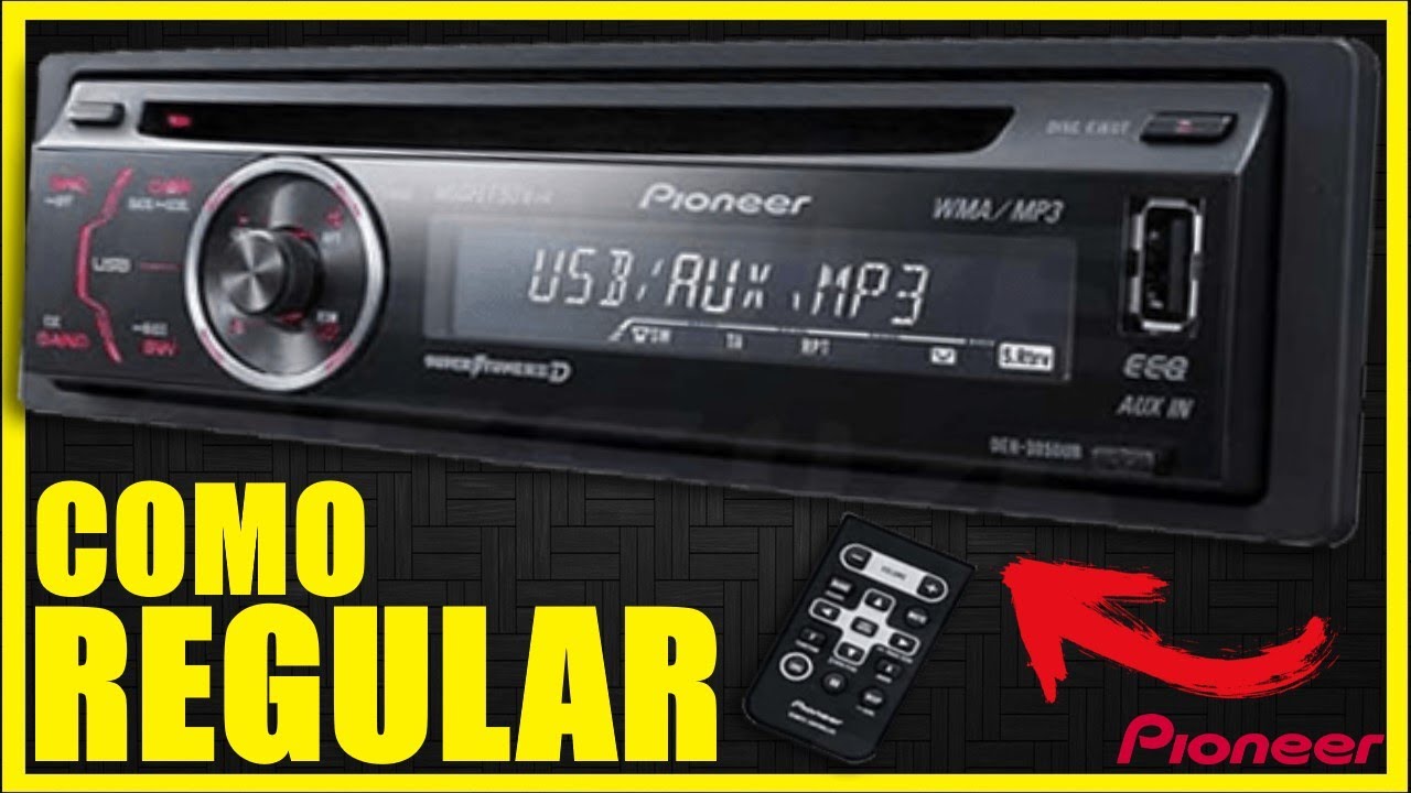 Como regular rádio pioneer DEH-3050UB #ALANROD