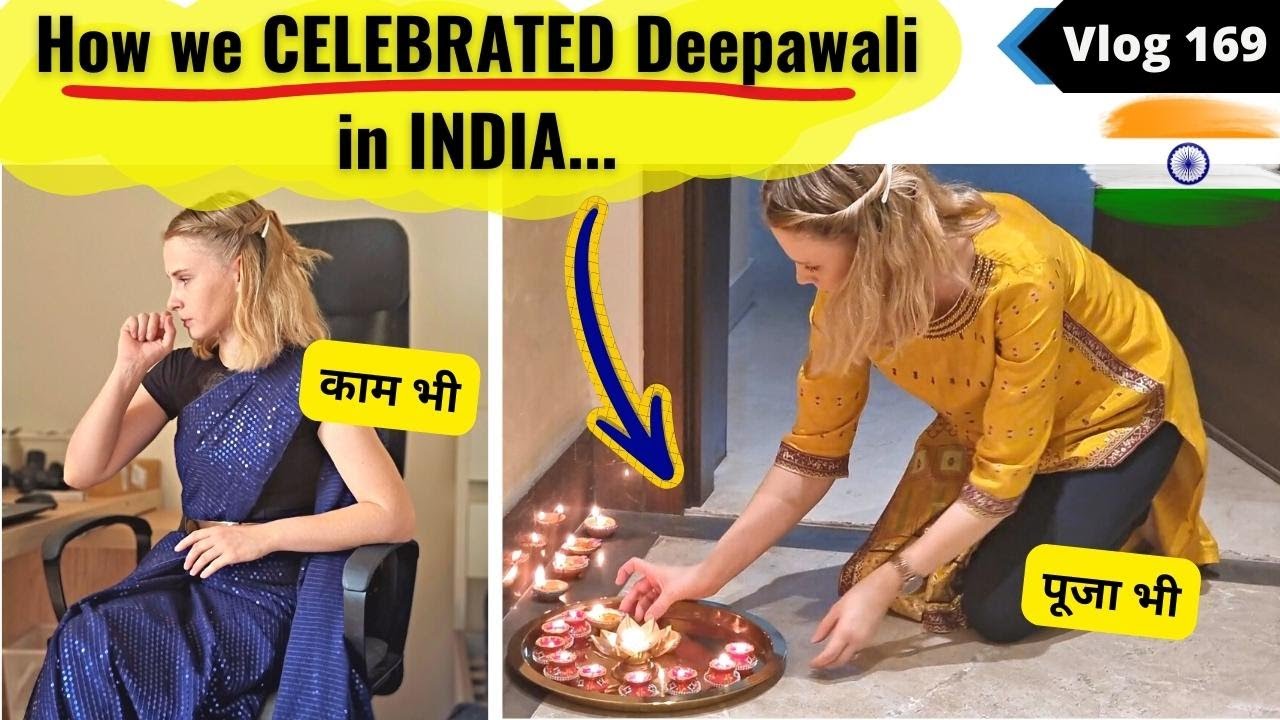 How we celebrated Deepawali in INDIA | Karolina vlogs with Anurag