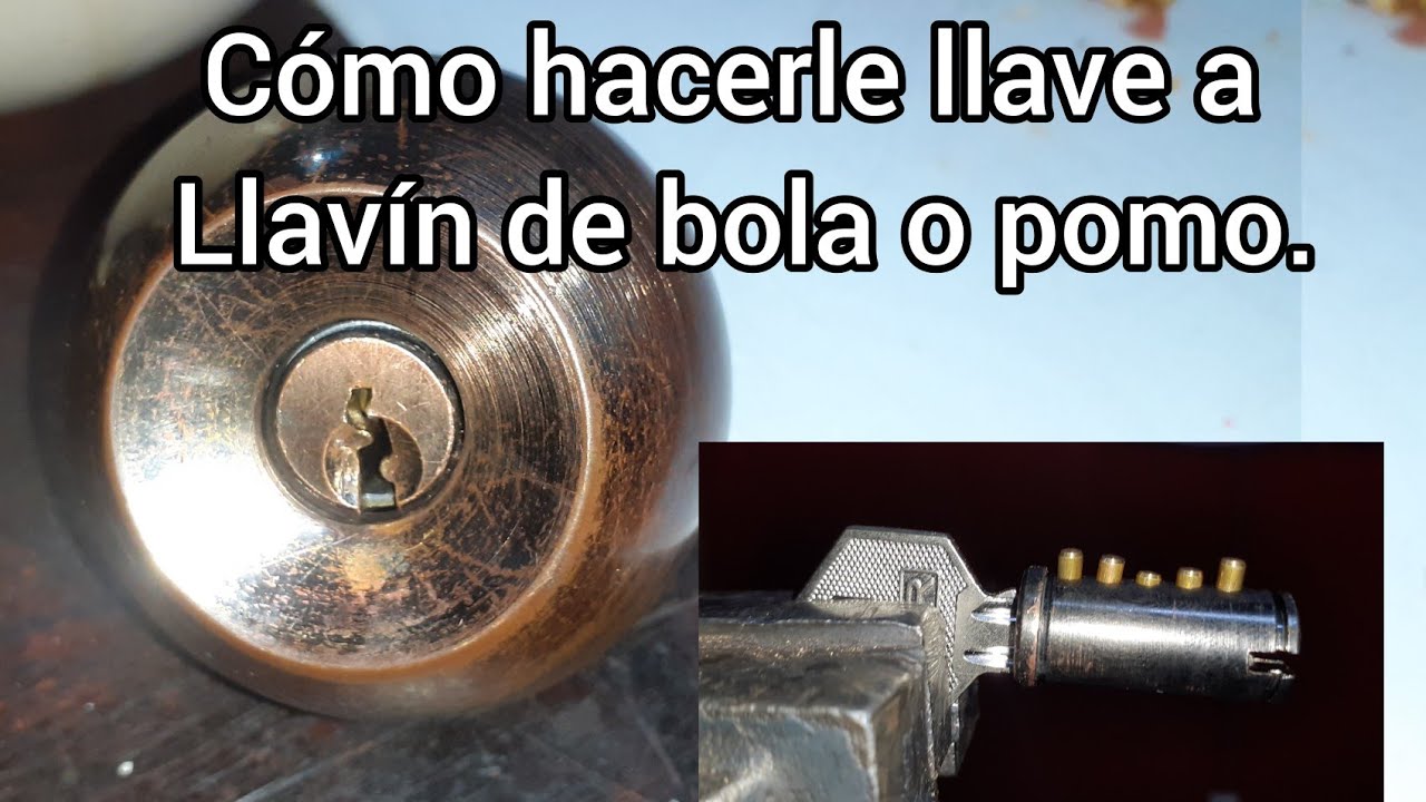 CÓMO HACERLE LLAVE A CERRADURA DE BOLA O POMO #CERRAJERO #LLAVE #LLAVÍN #POMO