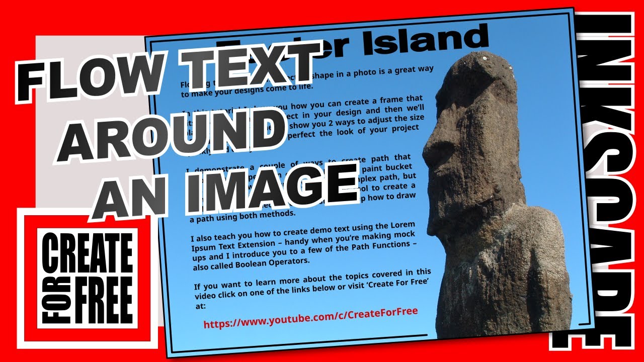 Flow Text around a Photo Inkscape