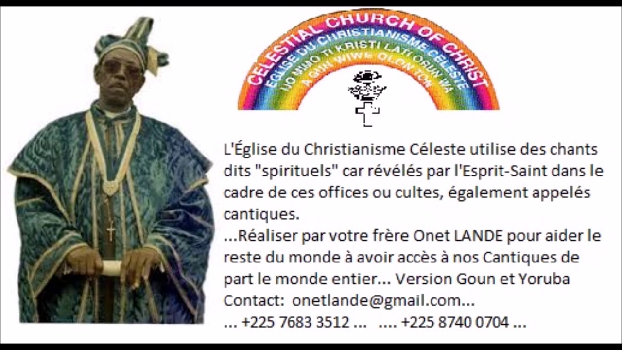EGLISE DU CHRISTIANISME CELESTE CANTIQUES GOUN N°23