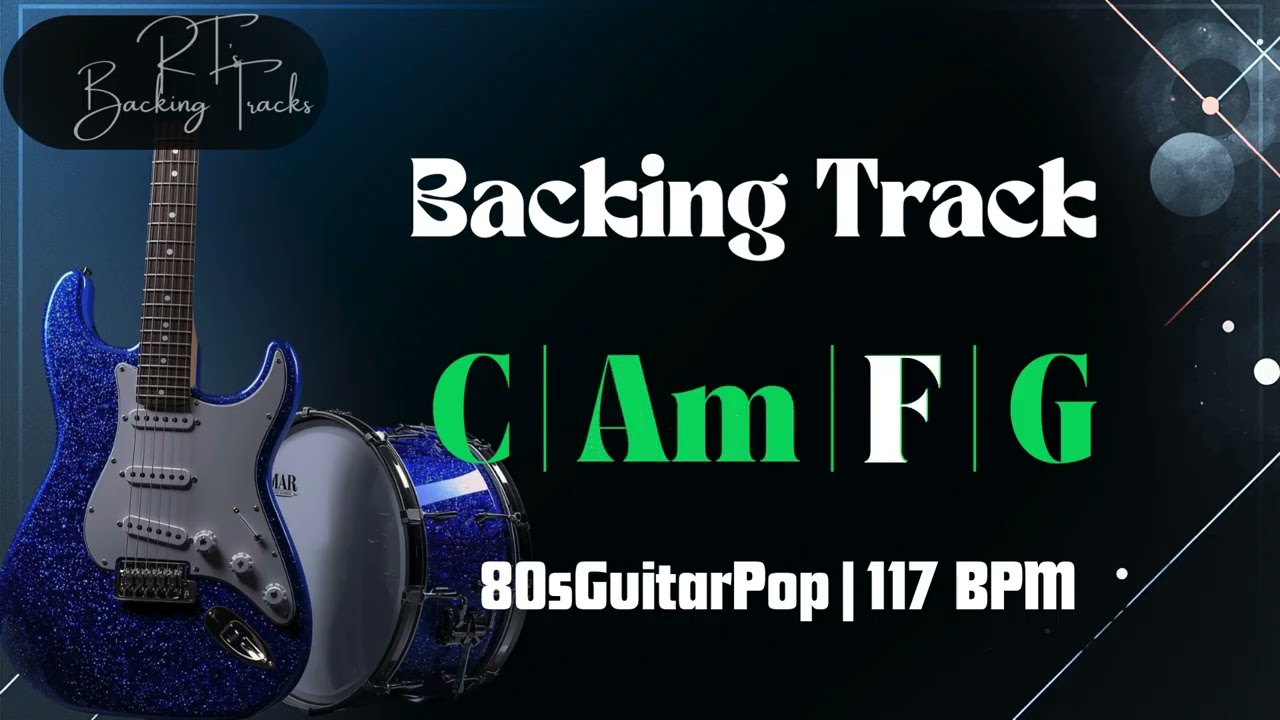 80sGuitarPop BACKING TRACK C Major