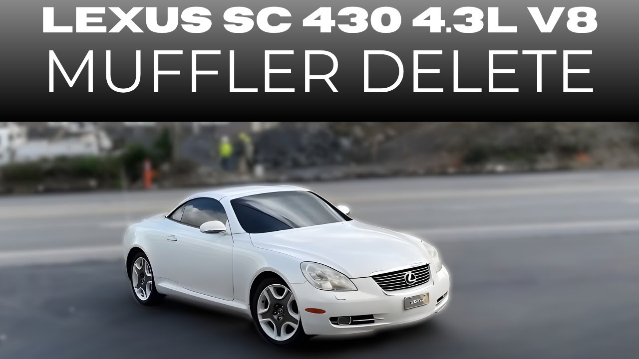 Lexus SC 430 4.3L V8 2006 года с удаленным глушителем!