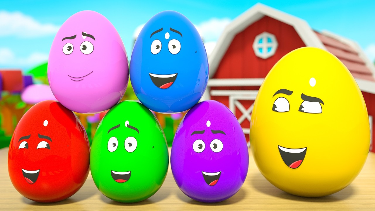 Learning Colors and Numbers Songs | Colorful Eggs on the Farm | DuZoo Kids Songs