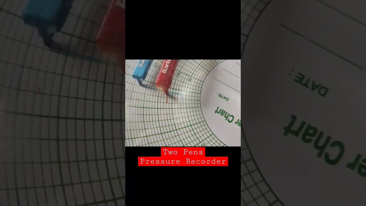 Two Pens Pressure Recorder in 4K #shorts #youtubeshorts #fyp #xiaomi11tpro #4k #hydrostatic