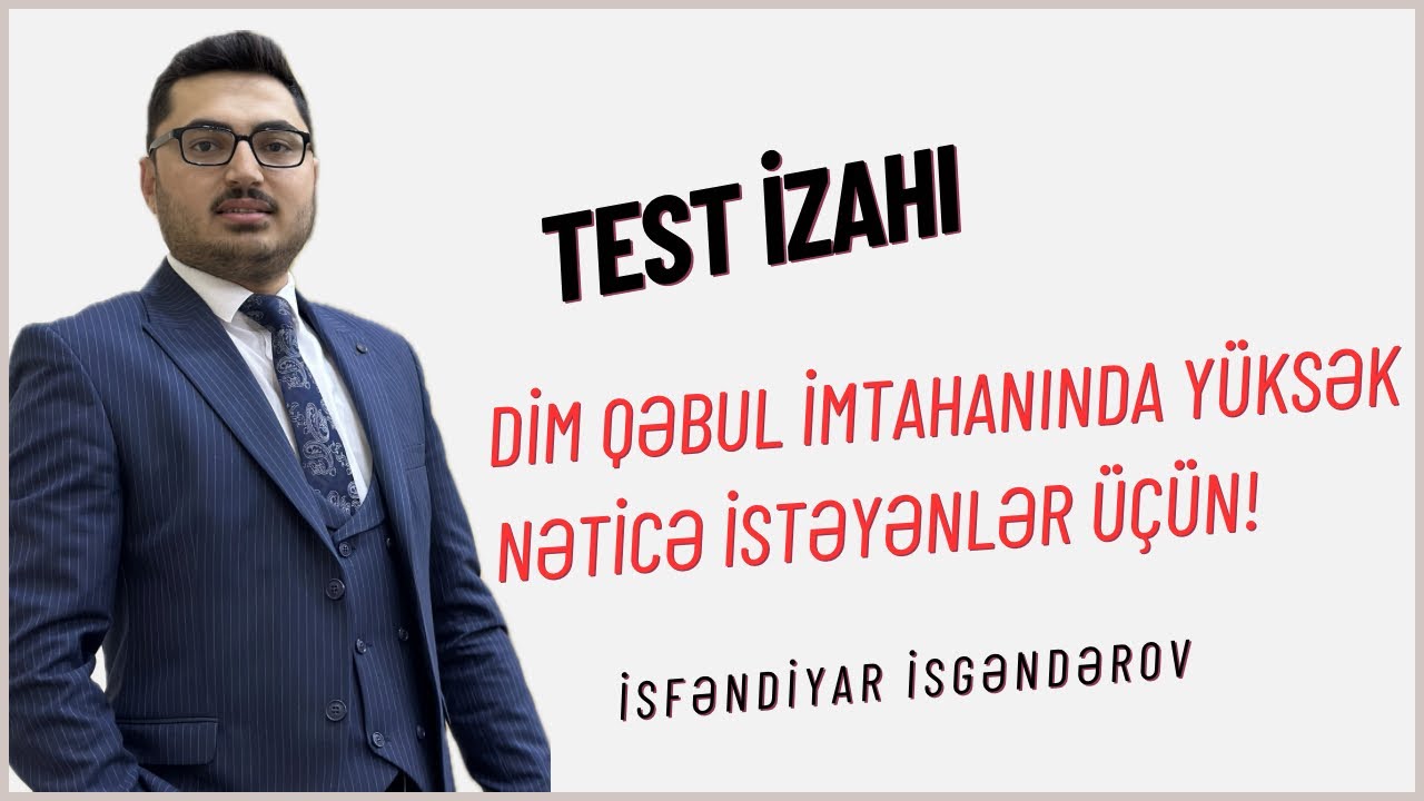 Coğrafiya2024| DİM sınaq 1-in geniş izahı (03.04.2016)