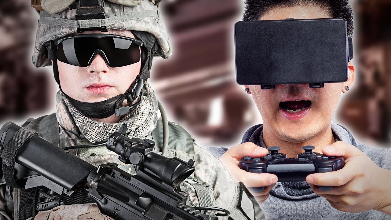 Gamers Compete Against Vets At A Shooting Range
