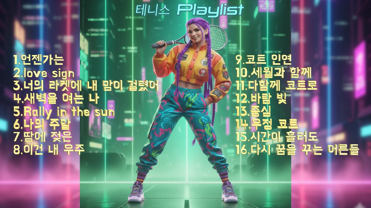 [테니스 playlist] 테니스에 빠져 있는 분들이 공감되는 음악  #tennis #playlist #busan #backgroundmusic