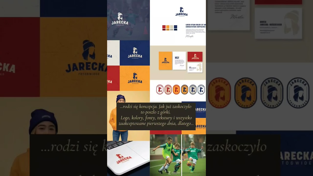 Identyfikacja wizualna dla fotografki i videografki sportowej #biznes #grafik #logo