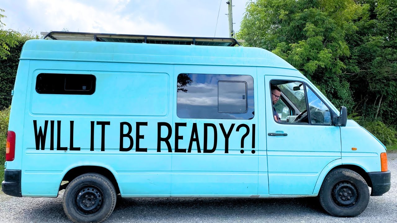 Getting the new van ready for the road | VW LT35 | Cornwall to Scotland Road Trip 2024 🤞