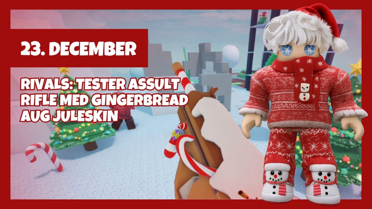 Julekalender 2025: 23. december 🎄 Rivals – Assault Rifle med Gingerbread AUG juleskin!