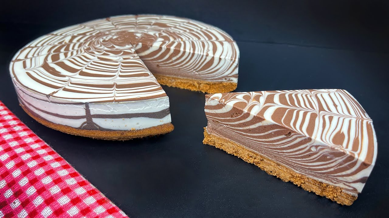 Try this marble cheesecake recipe: no bake zebra cheesecake